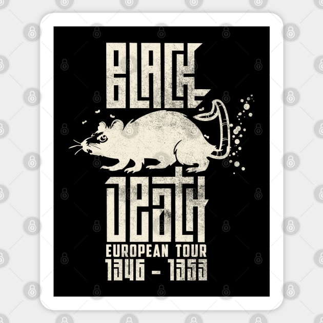 the Black Death European Tour Sticker by StudioPM71